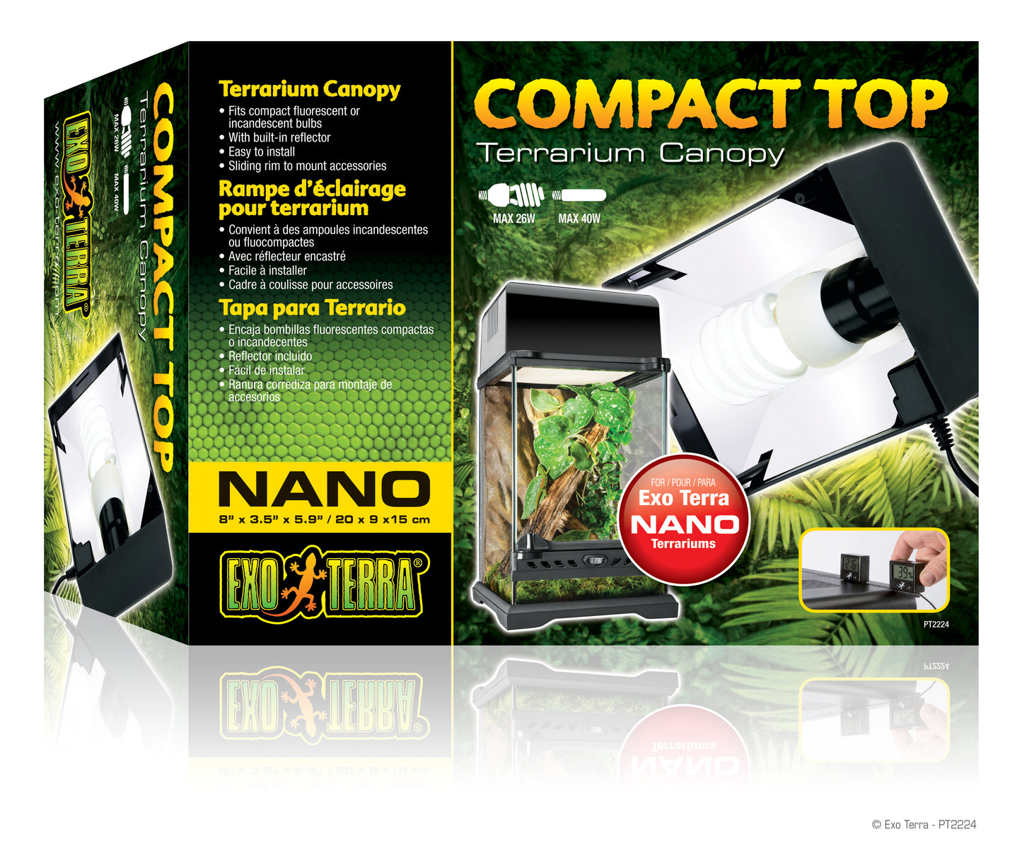 Exo Terra Compact Top Canopy - Pick Up Only