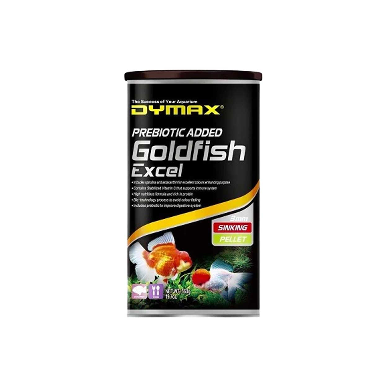 Dymax Goldfish Excel 2mm Sinking Pellet